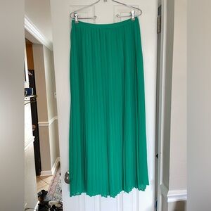 Sparkle & Fade Green Pleated Skirt